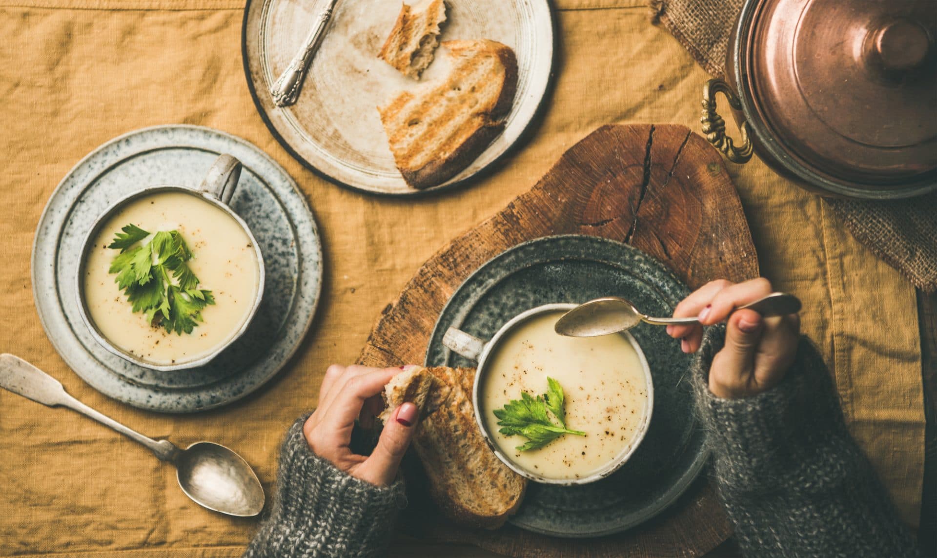 Hast du deine Suppe schon im Topf?